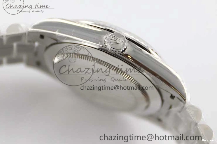 MiroTime 0329 Comfortable Day Date 40mm SS 904L Steel TWF 1:1 Best Edition Ice Blue Arabic Dial on SS Bracelet A 2357